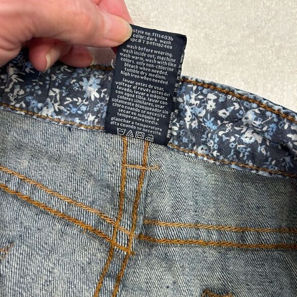 Faded Glory Dark Blue Boyfriend Jeans size 14 - Picture 3 of 11